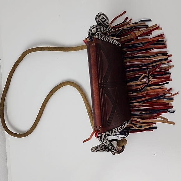 Free People Foreverly Fringe Boho Leather Crossbody Bag - Picture 3 of 15